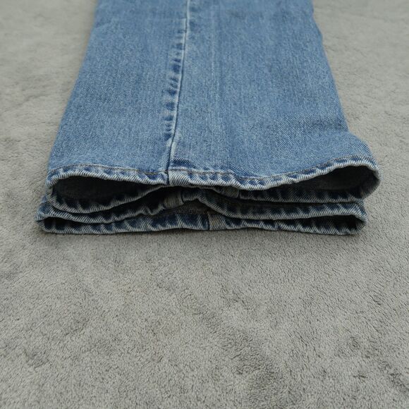 Levi's 505 Jeans Mens Size 44x30 (42x30 Actual) Blue Regular Straight Denim - Picture 10 of 16